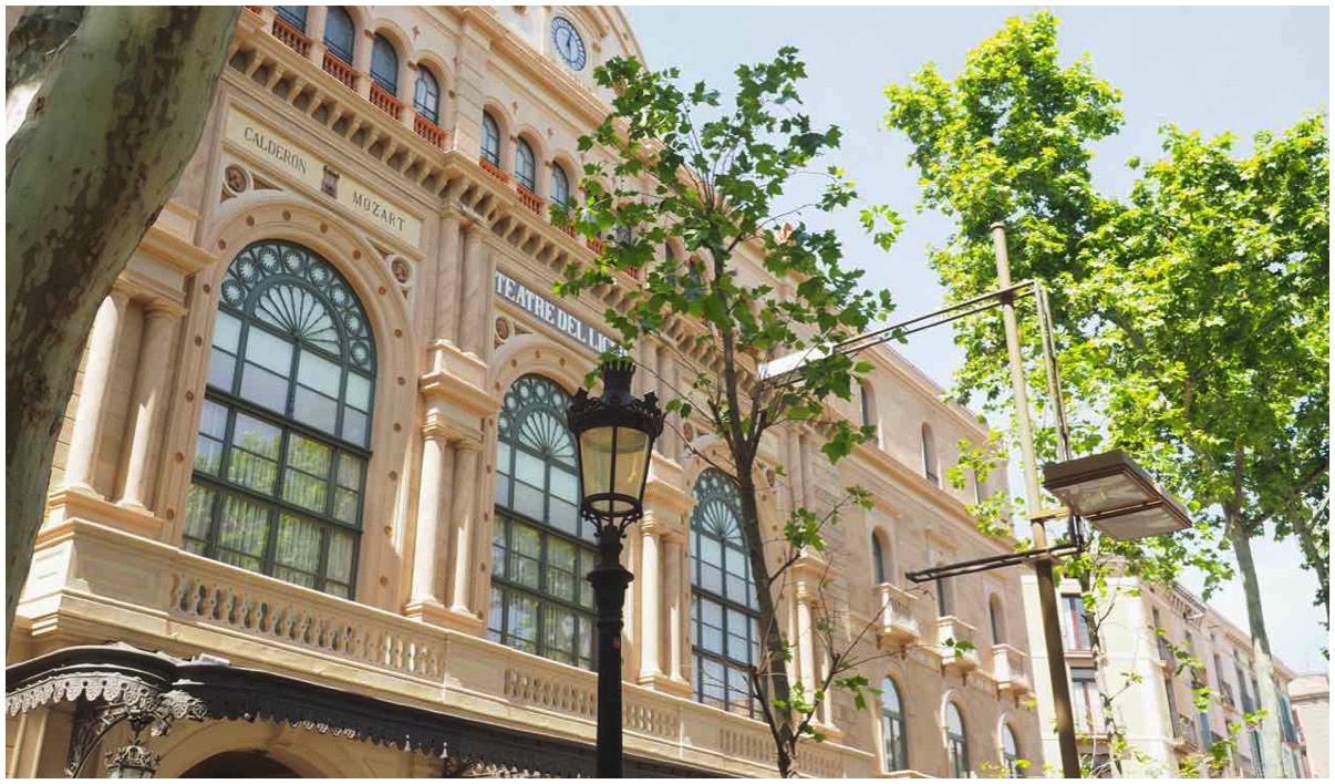 Beroemde Teatre del Liceu op de Ramblas